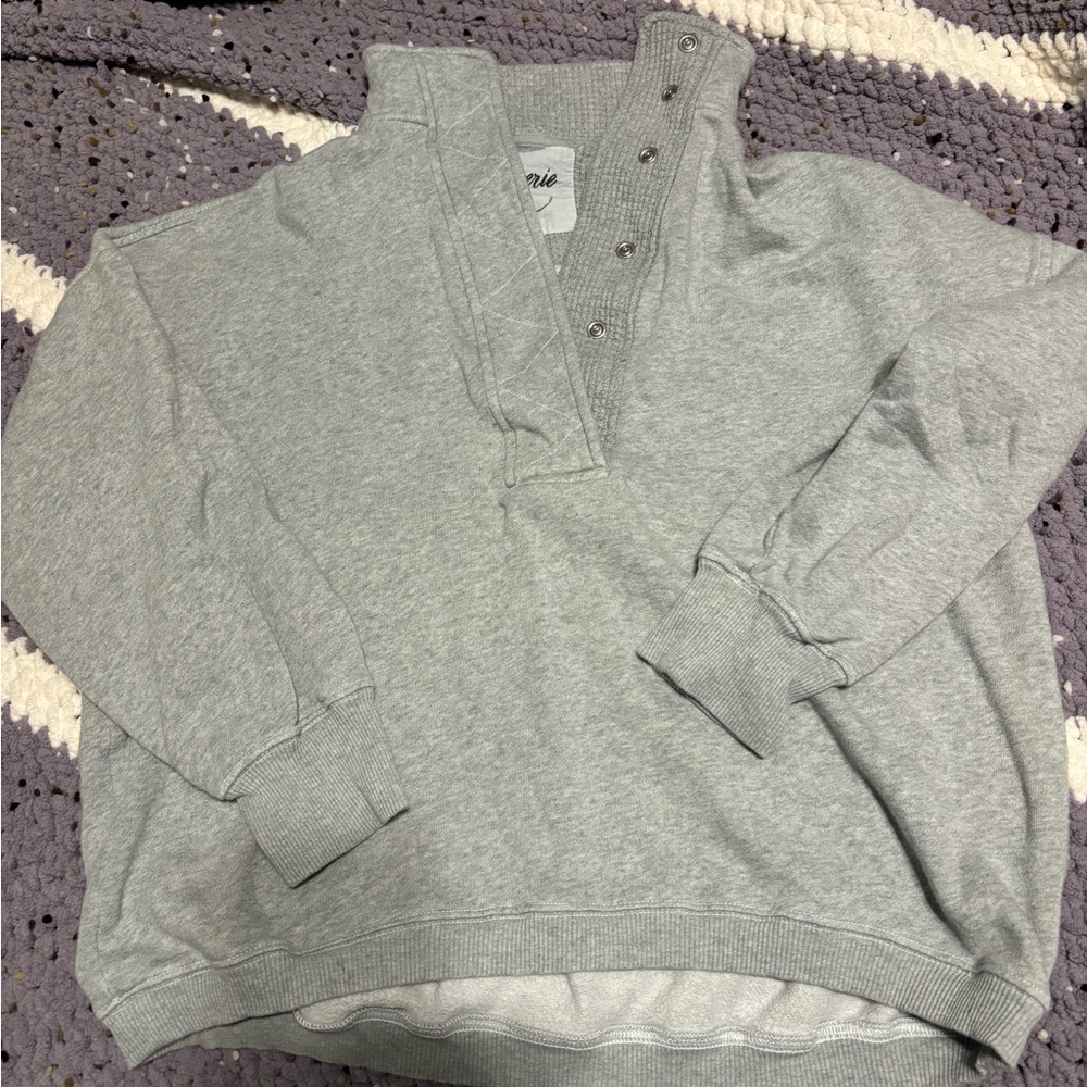 Aerie Quarter Snap Sweatshirt
